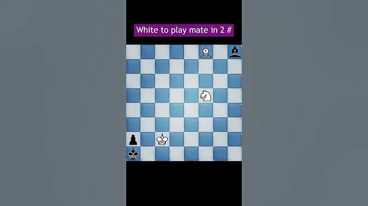 White to play and mate in 2 | Chess Puzzle #chess