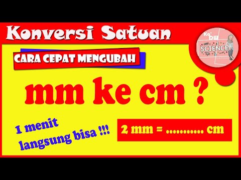 Video: Bagaimana anda menukar cm 3 kepada CM?