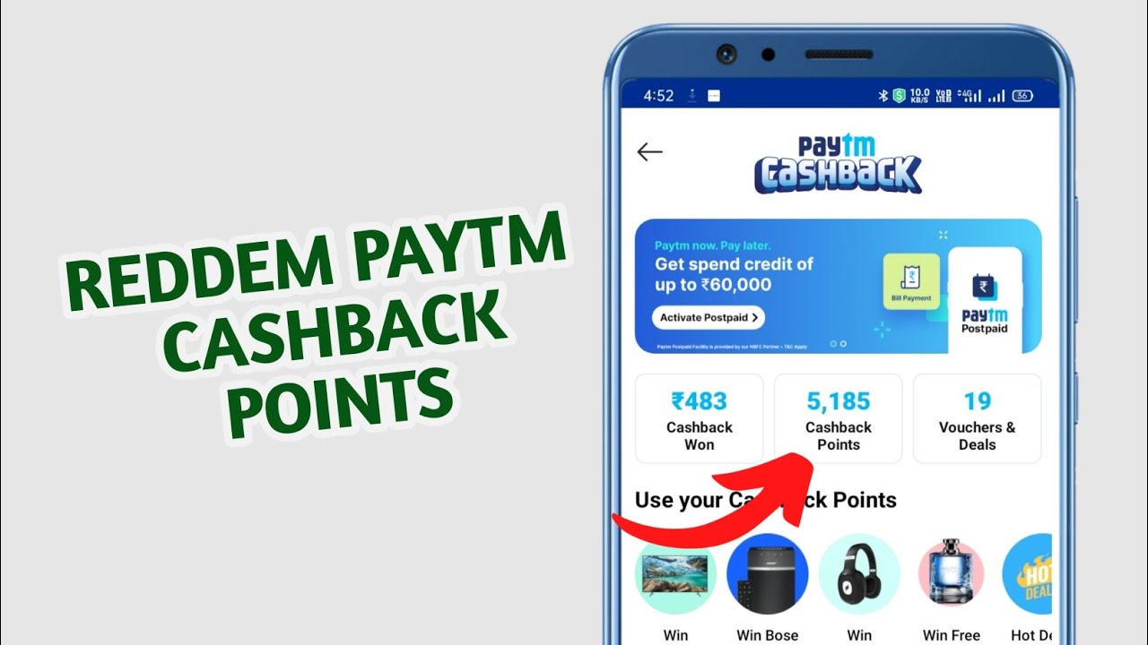 How to Redeem Paytm Cashback Points