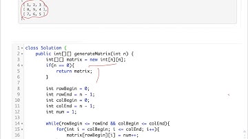 贾考博 LeetCode 59. Spiral Matrix II