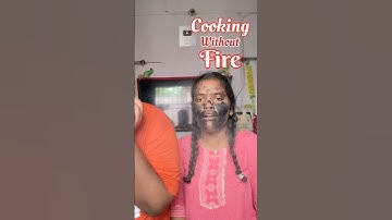 My Sister Vs Me : Who will make the best food without fire #shorts