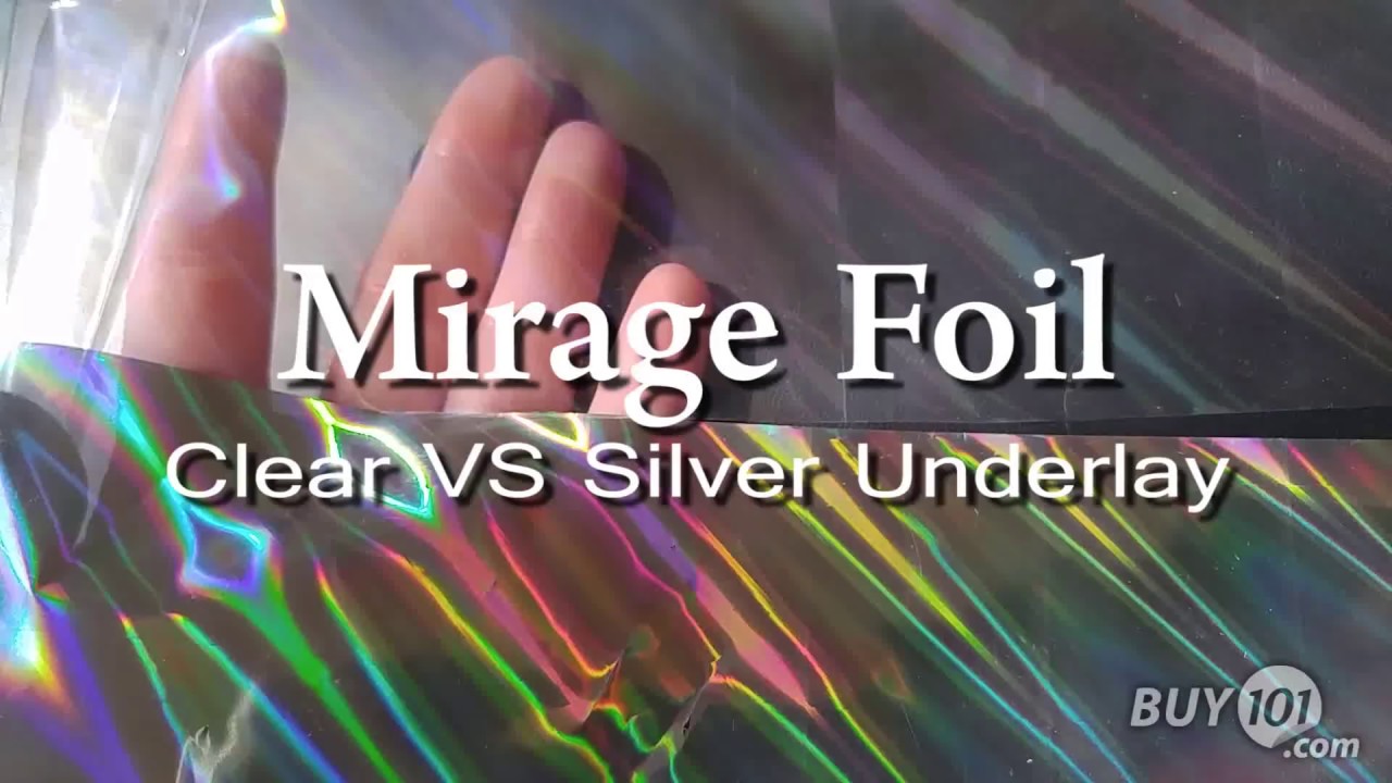 Binding101 8 x 100' Mirage Holographic Clear-Underlay Laminating Toner Foil with 1/2 Core (1 Roll) #TP-166 FM-TP-166-8