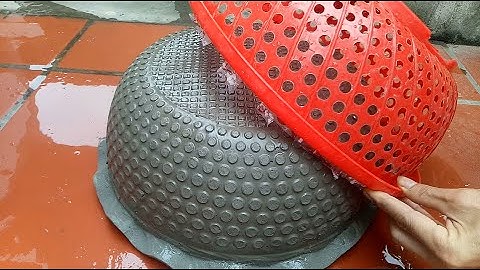 Make a Beautiful Cement Pot at Home \ làm chậu xi măng đẹp tại  nhà