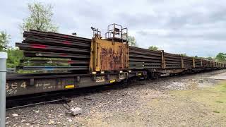 W021 is a Welded Rail Train From Cleveland to Framingham and Clops Across the Palmer Diamond