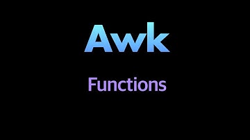Awk Functions