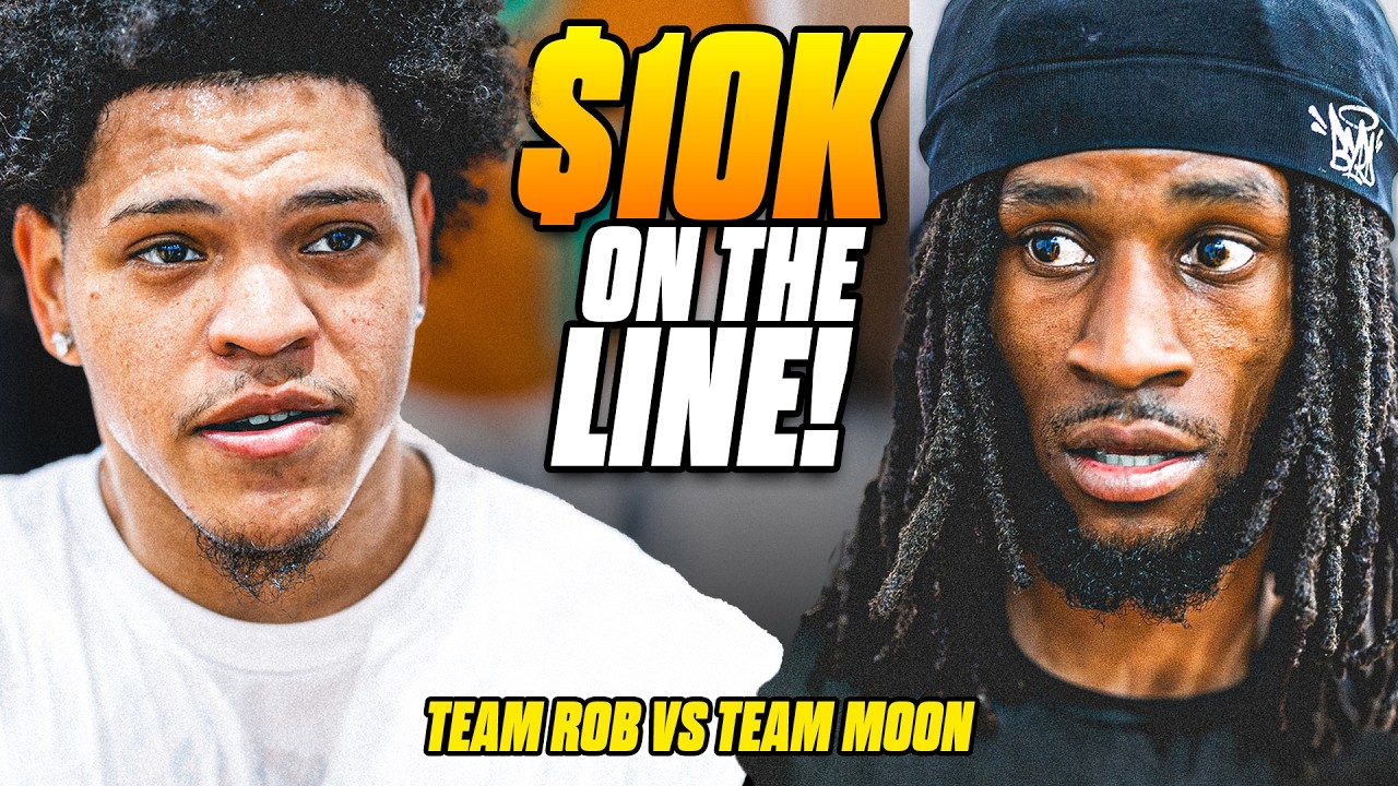 This $10,000 Basketball Game Was INSANE & Went Down To The WIRE... | Team Rob vs Team Moon