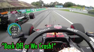 Verstappen's "You back off or we crash" Race Start screenshot 5