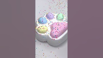 FUFUSQUISHY ASMR 🌈🐱 800g Sparkling Rainbow Cat Paw