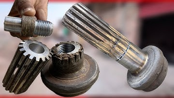 Mechanic Fixes Broken Shaft with Universal Joint – Amazing Repair!”