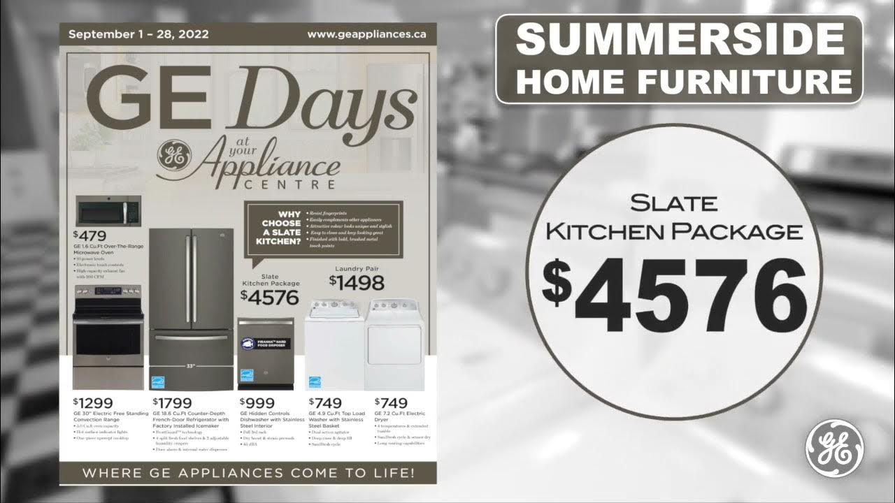 Summerside Home Furniture "GE Days 1 Sept. 2022" YouTube