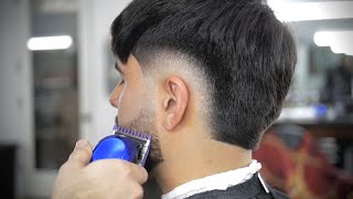 INSANE V-BACK BURST FADE W/ TEXTURE HAIRSTYLE TRANSFORMATION