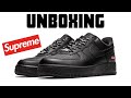 Supreme Air Force 1 (black) Unboxing & Review!