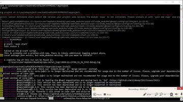 ERR! code ELIFECYCLE | react native |  ERR! errno 1