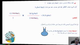 في ؟ مائي وتركيزه كتلة محلول ما 3m 250ml naoh حجمه أسئلة تحصيلية