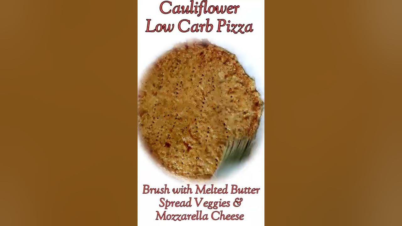 Low Carb Pizza Cauliflower Mozzarella Cheese Delicious Dish to Enjoy For Diabetics & Obese