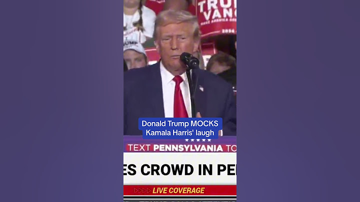 Trump mocks Kamala Harris's laugh: 'That is the laugh of a CRAZY person!'