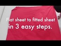 Marie Kondo How to Fold Fitted Sheets *EASY!* - YouTube