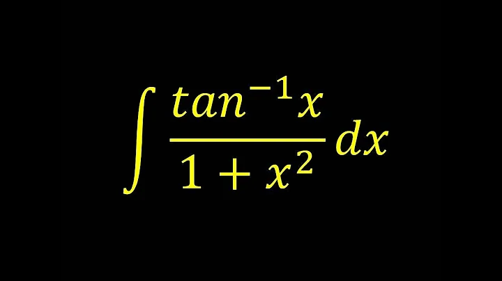 Integral of tan^-1(x)/(1+x^2) - Integral example