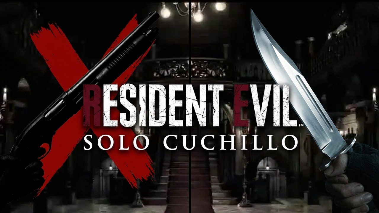 Resident Evil Remake: Chris vs La Mansión (Solo Cuchillo y Defensa)