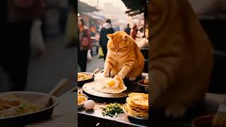 Moggy Unit Cooks Pancake 😸🥘 Cute Cat AI!