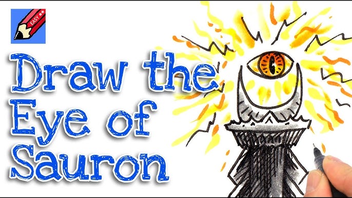 How To Draw Sauron, Step by Step, Drawing Guide, by artistperson95 -  DragoArt in 2023