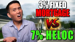 Low Fixed Rate Mortgage vs High Variable HELOC