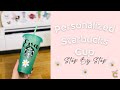 Personalized Starbucks Cup | DIY | Cricut Tutorial | Customized Starbucks Cup