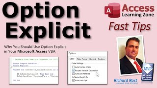 Why You Should Use Option Explicit to Require Variable Declaration in your Microsoft Access VBA
