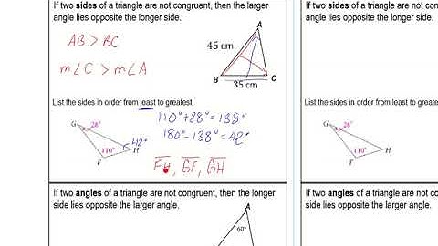 Longest side largest angle