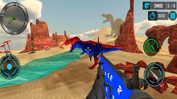 Real Dino Hunter Fps Shooter Android ios Gameplay - Dinosaur game - New Update Battle Ship