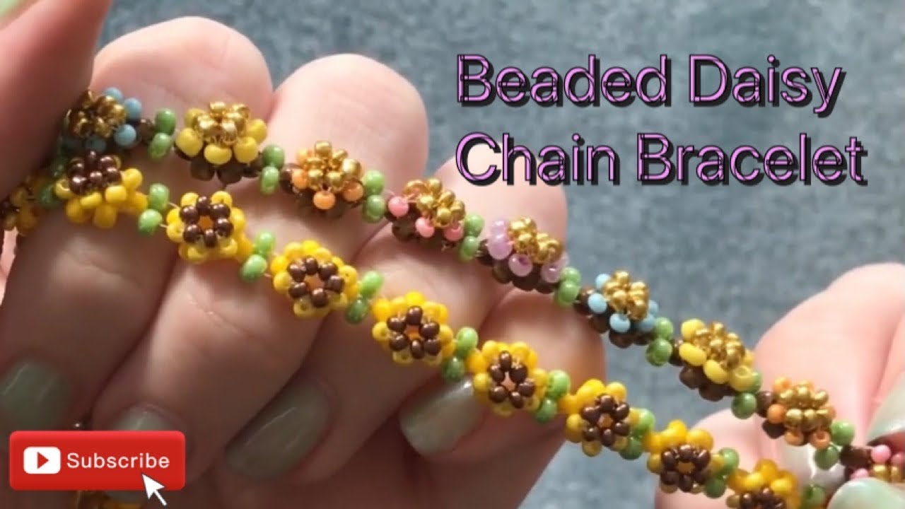 DAISY CHAIN BRACELET TUTORIAL [CC]