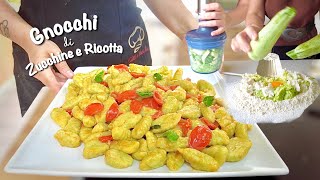 Quick and easy ZUCCHINI and RICOTTA GNOCCHI JUST MIX THE ZUCCHINI!