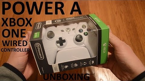 Unboxing PowerA Wired Controller For XBox One And Windows 10 (White Carbon Fiber)