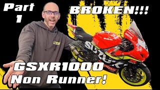 Major Failure on a Trackday!!!! Non Runner GSXR1000  Part 1