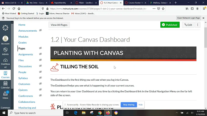 Starting Your Growing With Canvas Course