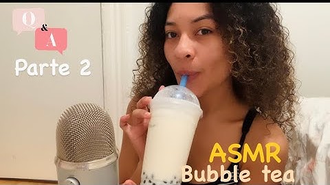 ASMR Español- PREGUNTAS Y RESPUESTAS (Q&A) w/ BUBBLE TEA #boba Parte 2