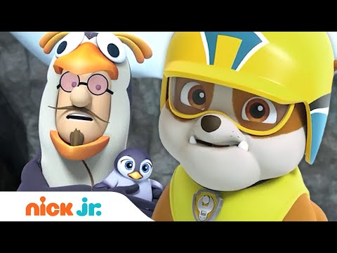 Rubble Rescues a Baby Penguin & Francois! w/ PAW Patrol Everest, Skye & Zuma | Rubble & Crew