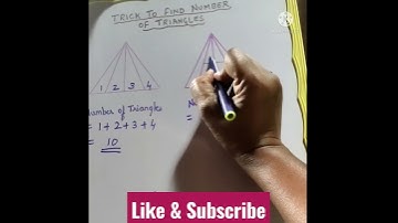 Math Tricks | Tricks to find number of triangles | #shorts #ytshorts #trending #shortsvideo #short