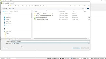 QGIS: Save Your GIS Project