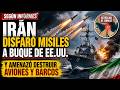 Según informes Irán disparó misiles a buque de EE.UU. y amenazó destruir aviones y barcos