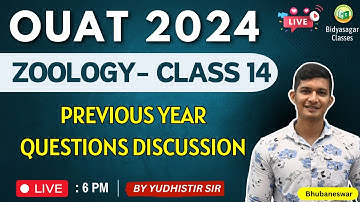 OUAT Entrance 2024 | Zoology class 14 | Previous year questions discussion #bidyasagarclasses