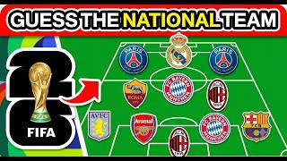 GUESS THE NATIONAL TEAM BY PLAYERS' CLUB | FOOTBALL QUIZ WORLD CUP 2026 screenshot 4