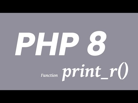 print_r php  Update  print_r() | PHP 8