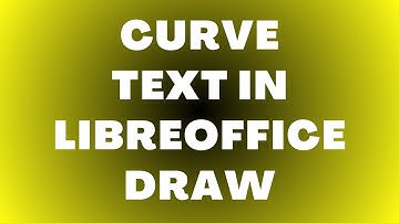 Hoe u tekst in LibreOffice Draw kunt krommen