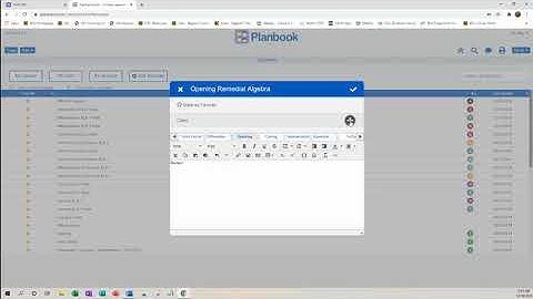 Adding a Template in Planbook