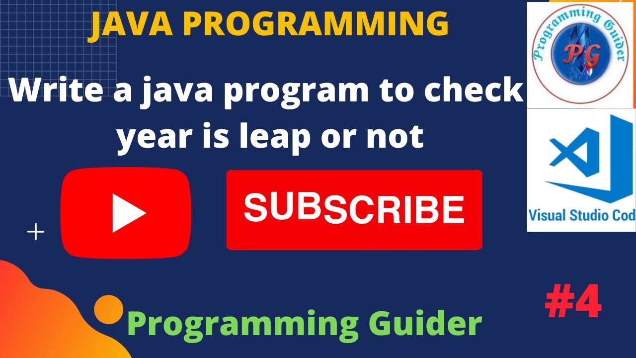 java program to check leap year | java program example... Write a java program to check year is leap or not - YouTube