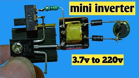 MINI INVERTER CIRCUIT USE D882 NPN TRANSISTOR #amartechnology