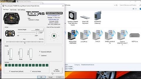 How to update a Thrustmaster Wheel driver or firmware