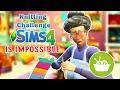 the sims 4 knitting challenge is IMPOSSIBLE