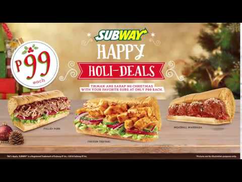 Subway® Holi-Deals Promo